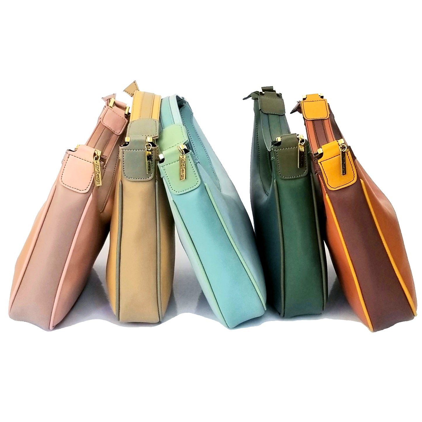 Beige Light Pink Light Blue Navy Green Tan Spacious Shoulder handbag