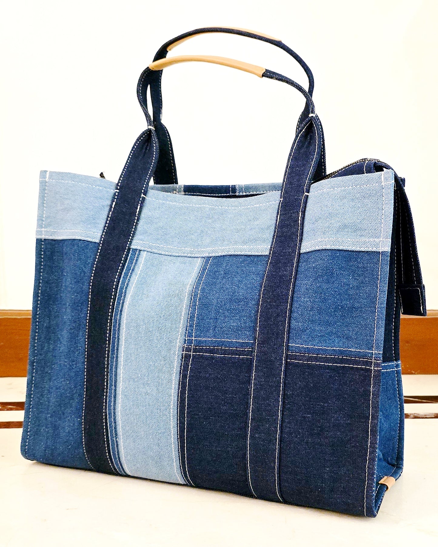 Denim Tote, Large