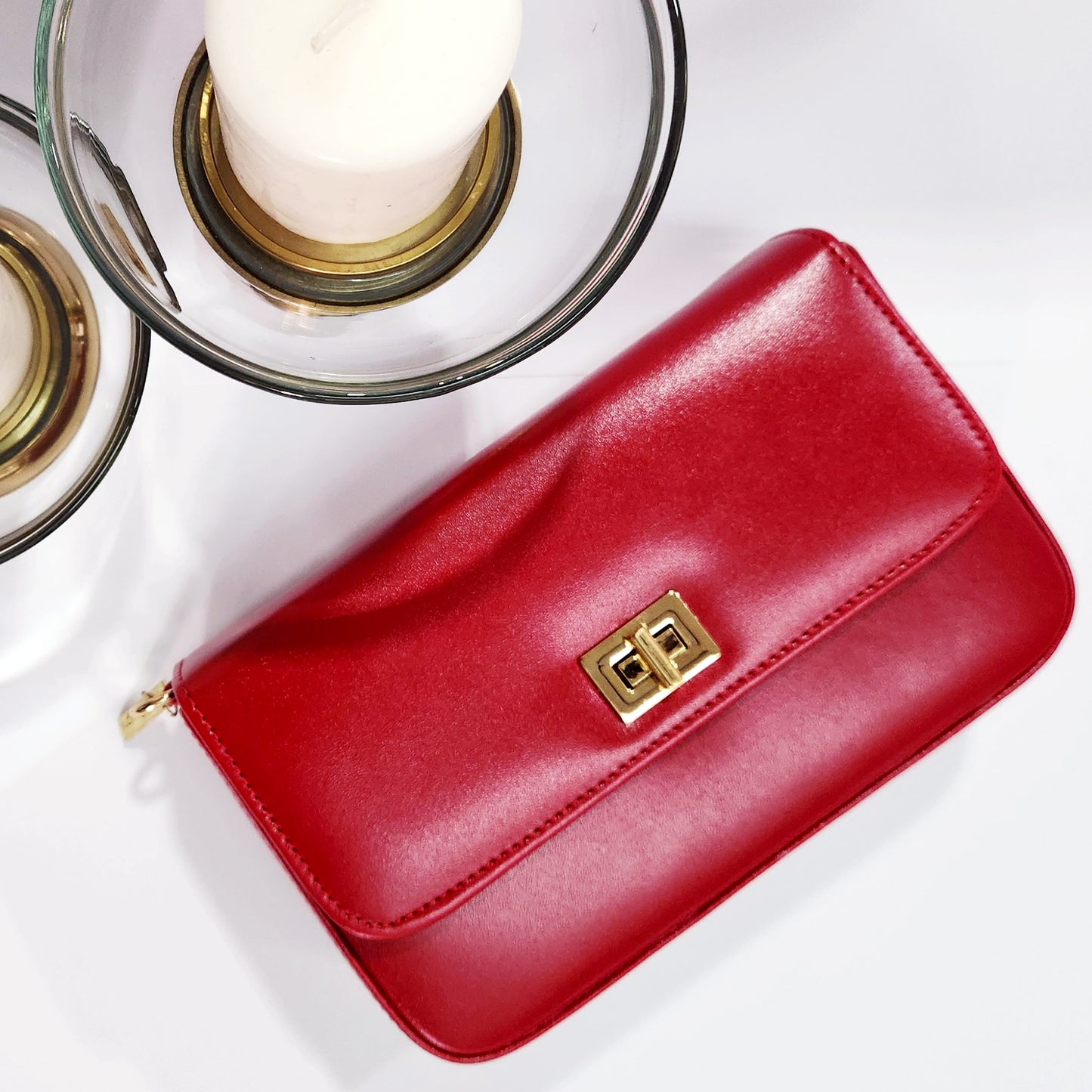 Wedding Party Formal Sling bag Handbag Red Maroon