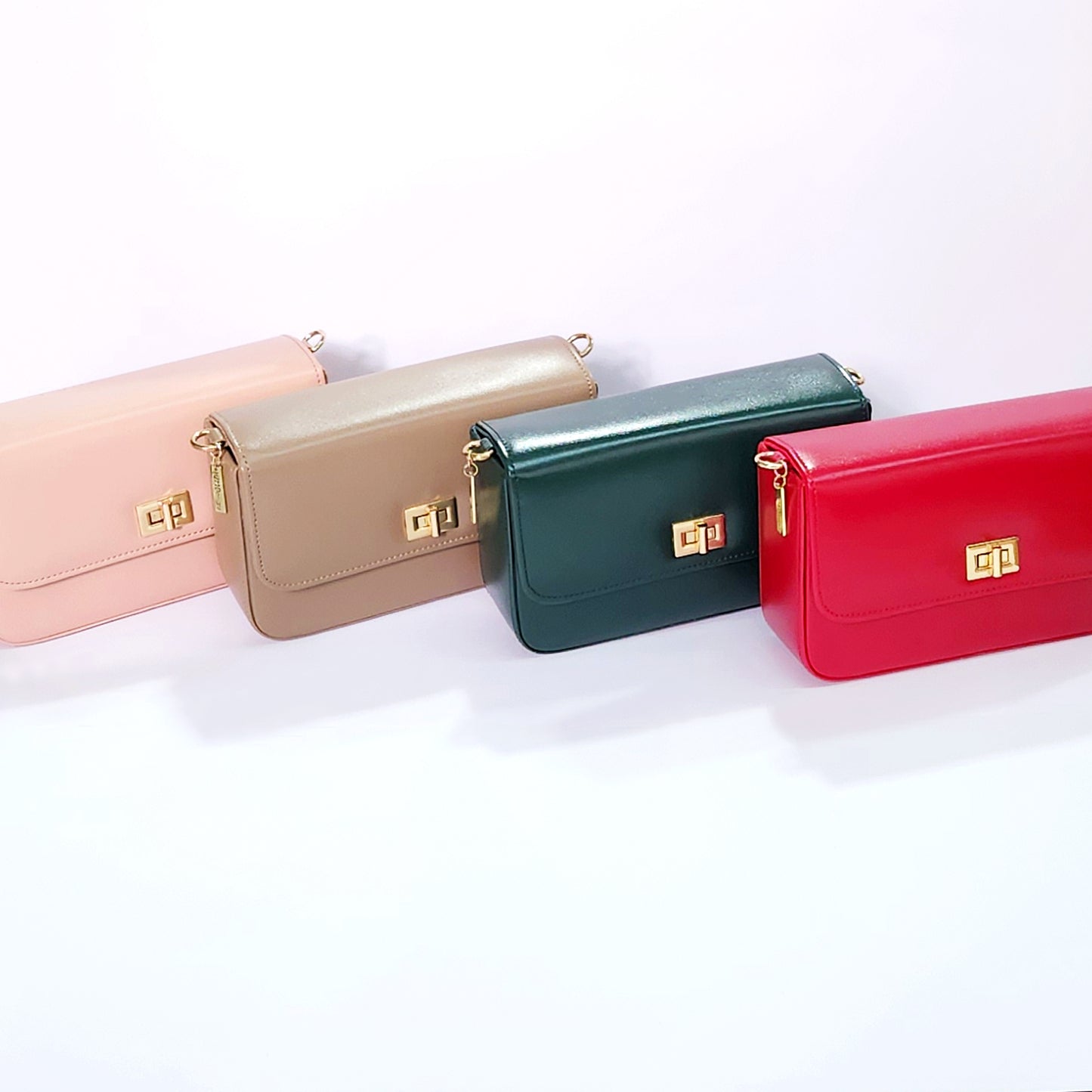 Wedding Party Formal Sling bag Handbag Light Pink sand brown beige red maroon emerald green