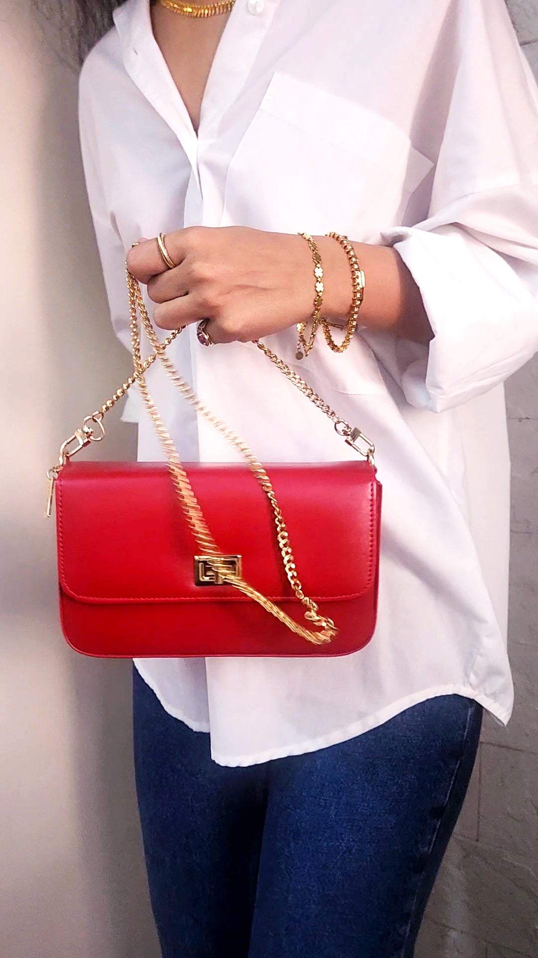 The Party Sling Bag, Red