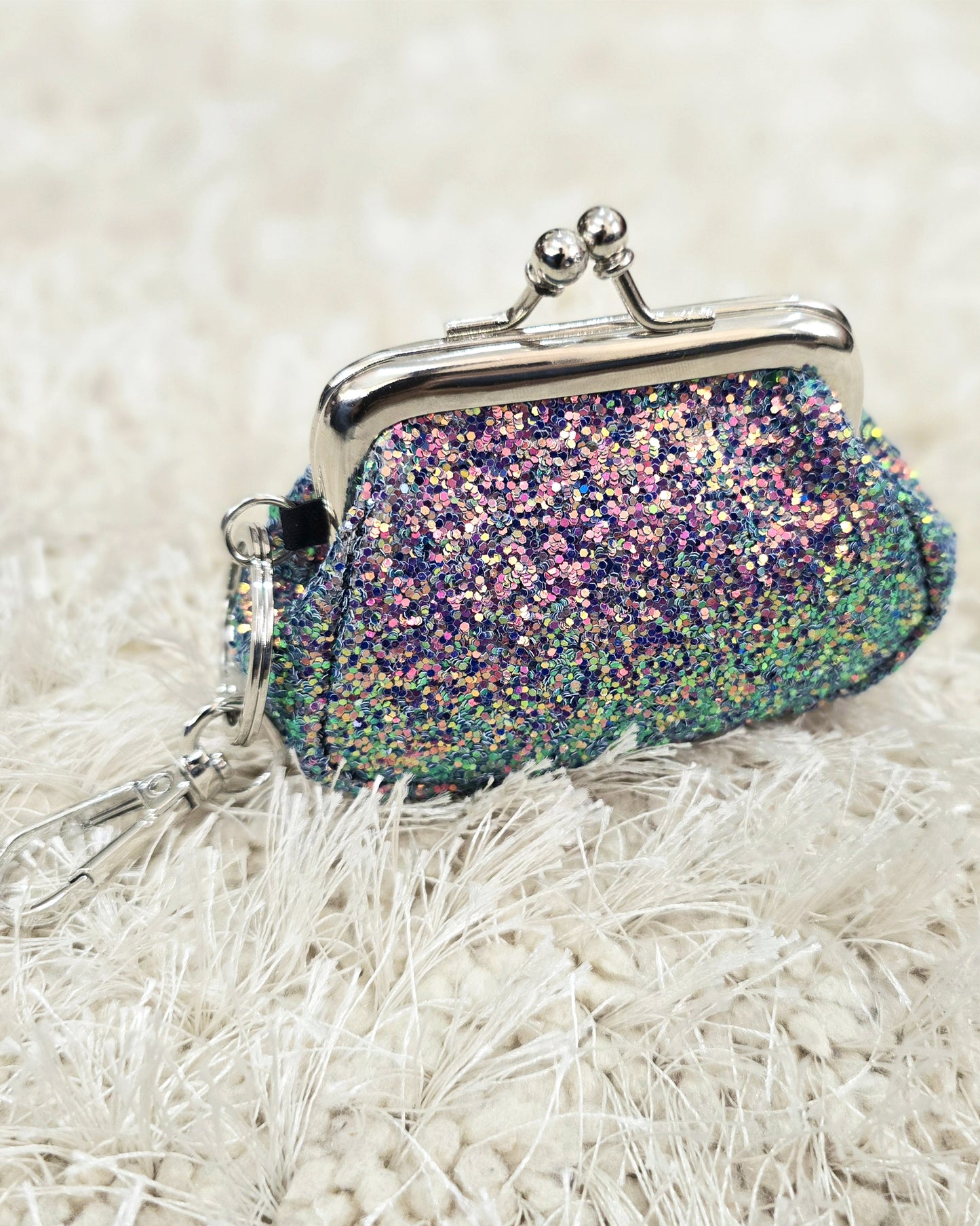 Old School Coin Pouch, Glitter