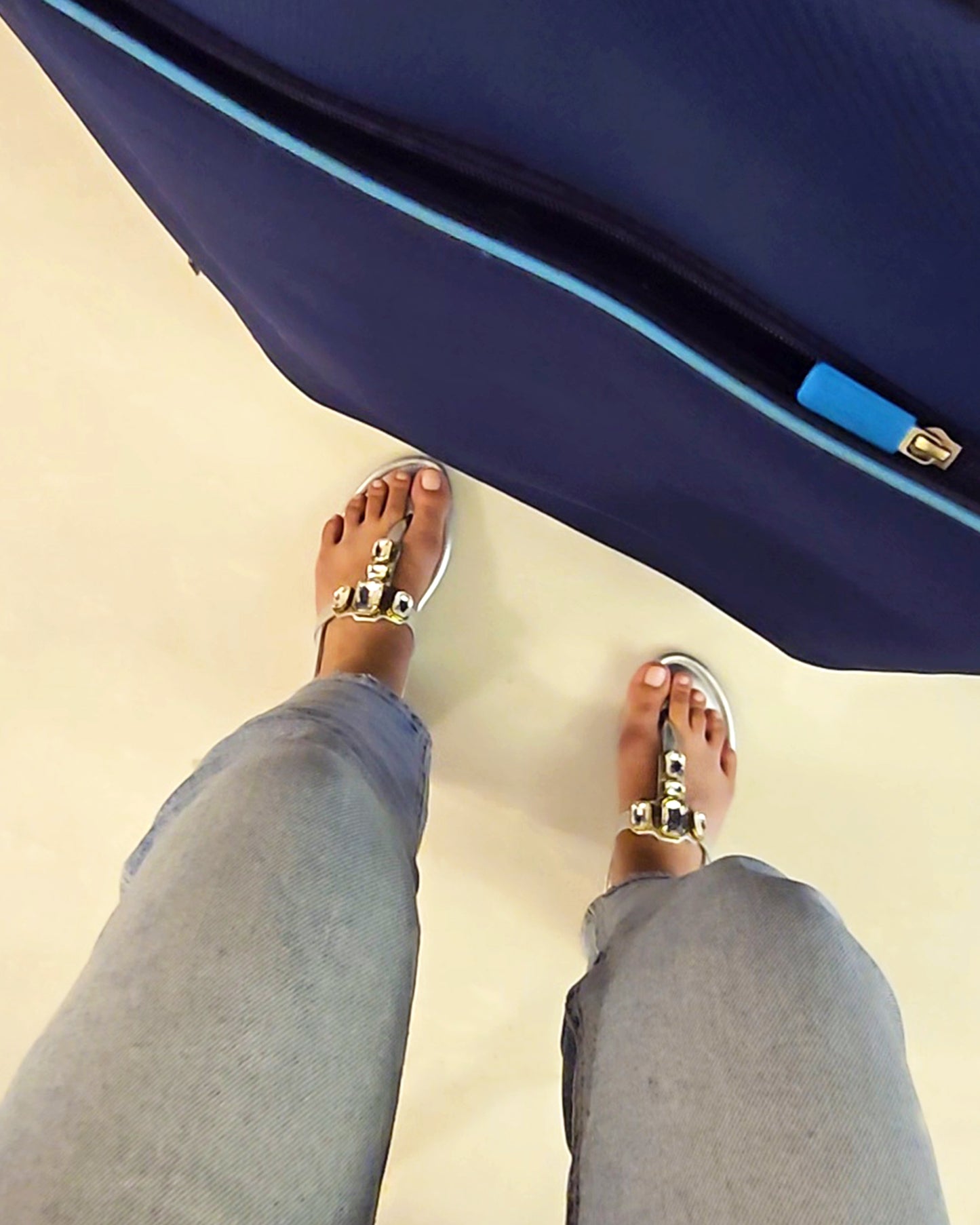 Greek Goddess Sparkly Flats, Silver