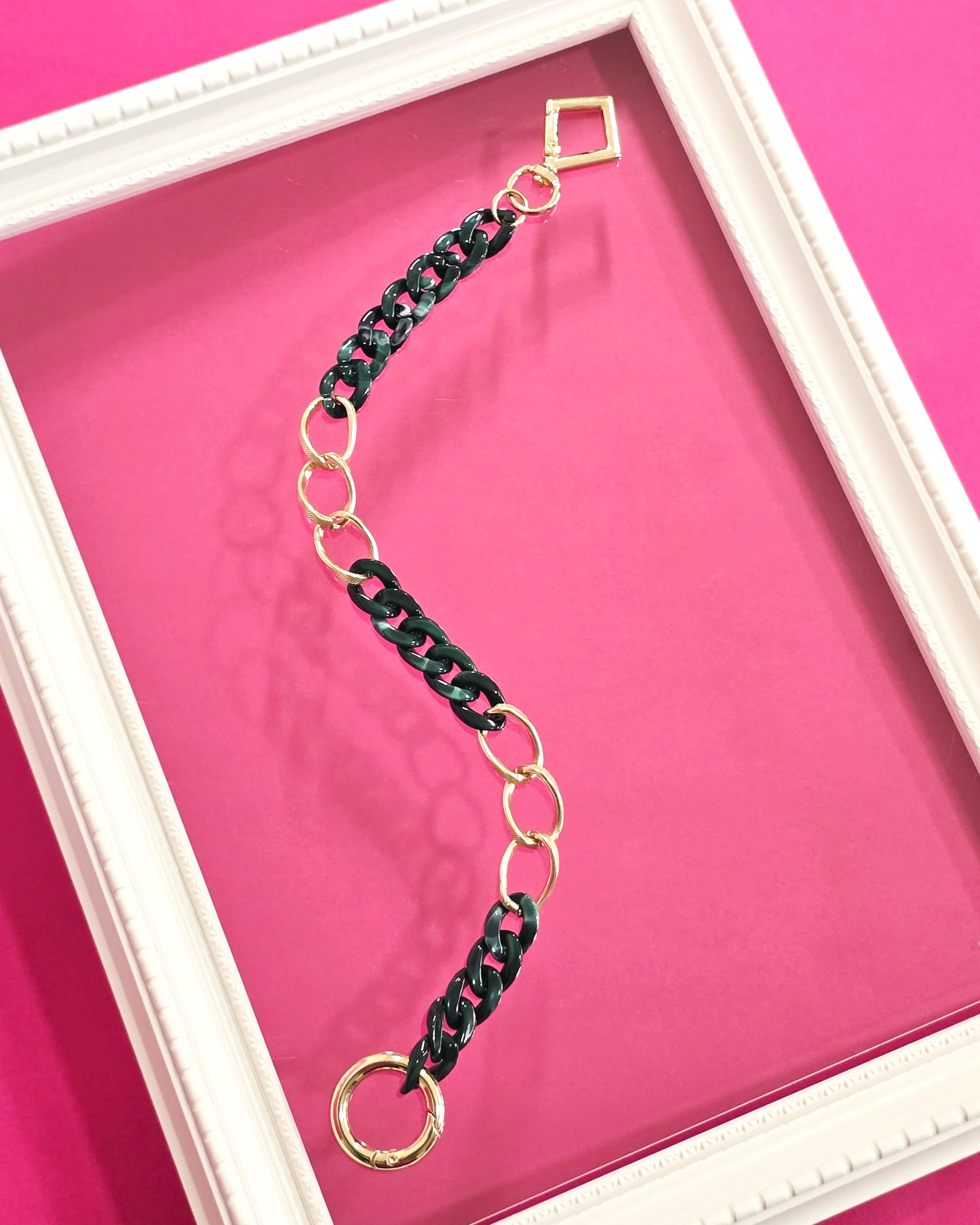 Emerald Green Chain - Handbag Accessory