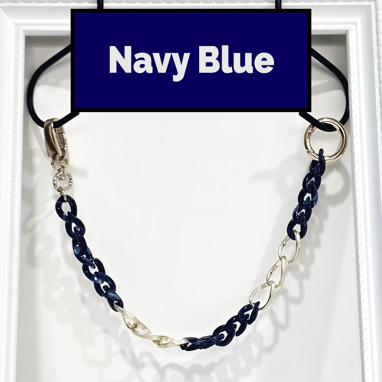 Navy Blue Chain - Handbag Accessory