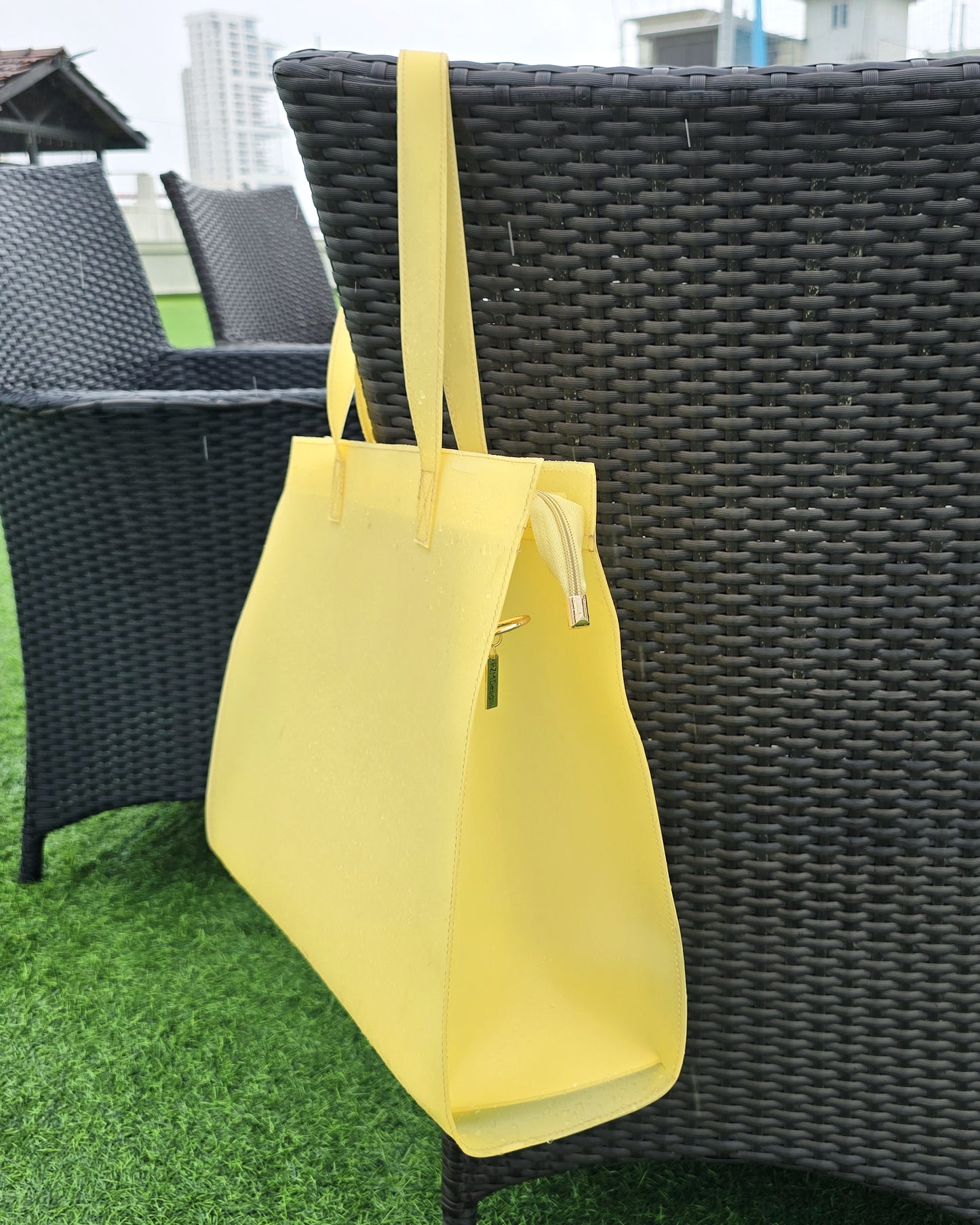 Mermaid Tote Bag, Large, Butter Yellow