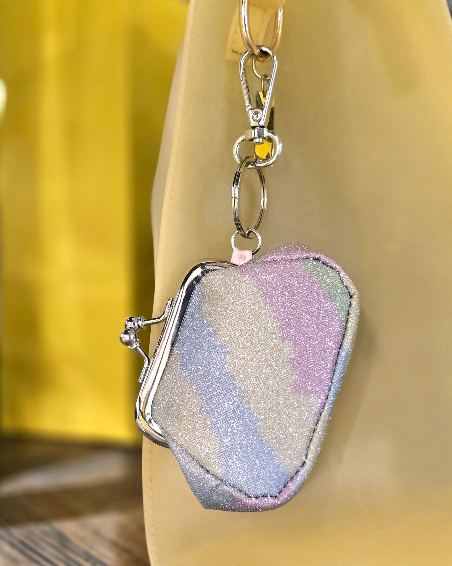 Old School Coin Pouch, Rainbow