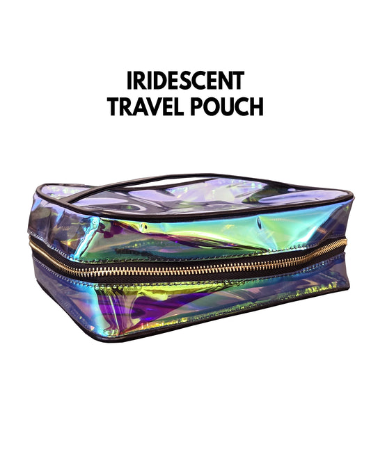 Iridescent Travel Pouch, Rainbow