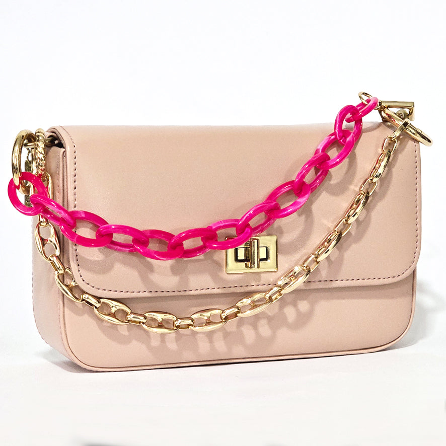 Bright Pink Chain - Handbag Accessory