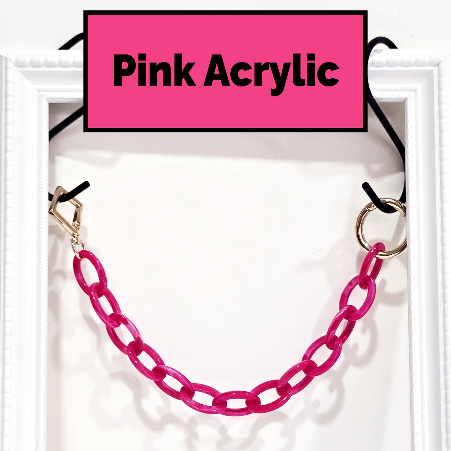 Bright Pink Chain - Handbag Accessory